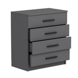 Chests of drawers - Chest of drawers Bare White Melamine 70x42x79 cm - Dimehouse