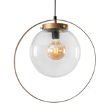 Hanging lamps - Hanging lamp Gold Glass Blazer - Dimehouse