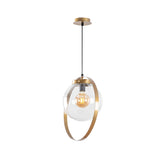 Hanging lamps - Hanging lamp Gold Glass Blazer - Dimehouse
