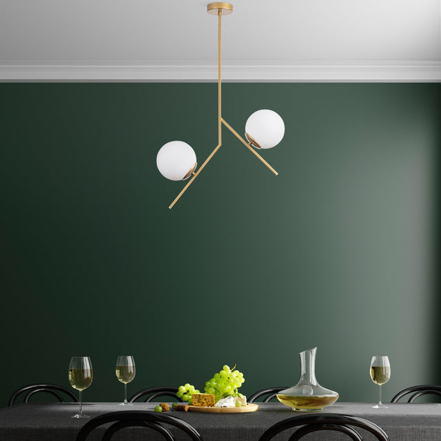 Hanging lamps - Hanging lamp 2 - lights Gold Glass Nimbus - Dimehouse