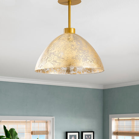 Hanging lamps - Hanging lamp Gold Glass Crest - Dimehouse