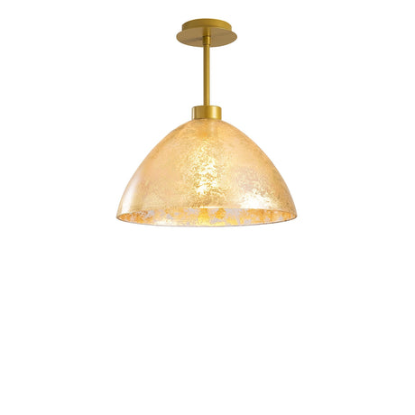 Hanging lamps - Hanging lamp Gold Glass Crest - Dimehouse