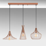 Hanging lamps - Hanging lamp 3 - lights Copper-colored Metal Evermere - Dimehouse