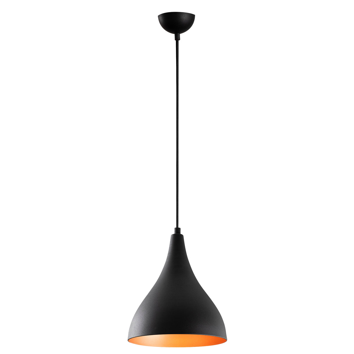 Hanging lamps - Hanging lamp 1 - light Black Drop Metal Allure - Dimehouse
