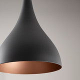 Hanging lamps - Hanging lamp 1 - light Black Drop Metal Allure - Dimehouse