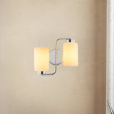 Wall lamps - 2 - lights Wall lamp Silver Glass Oasis - Dimehouse