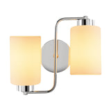Wall lamps - 2 - lights Wall lamp Silver Glass Oasis - Dimehouse