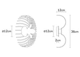 Wall lamps - Wall lamp Black Metal Poise - Dimehouse
