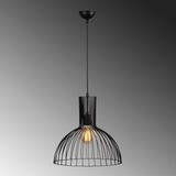 Hanging lamps - Hanging lamp 1 - light Black Metal Quartz - Dimehouse