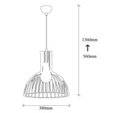 Hanging lamps - Hanging lamp 1 - light Black Metal Quartz - Dimehouse