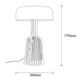 Table lamps - Table lamp Black Gold Metal Quartz - Dimehouse