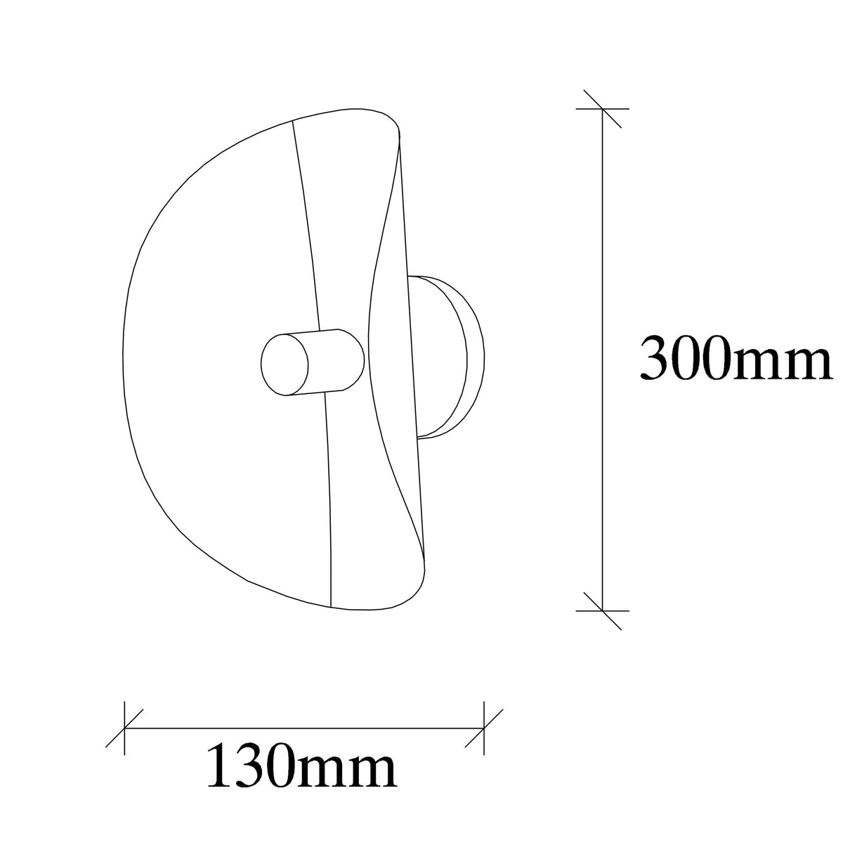 Wall lamps - Wall lamp Black Gold Metal Echelon - Dimehouse