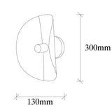 Wall lamps - Wall lamp Black Gold Metal Echelon - Dimehouse