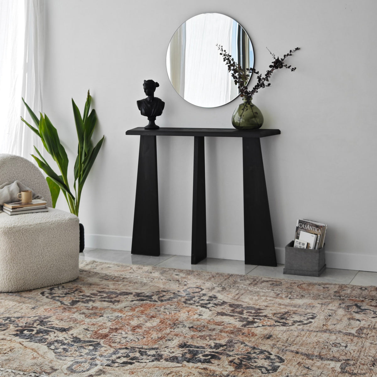 Dressing tables - Dressing table Cleopatra Anthracite Wood - Dimehouse