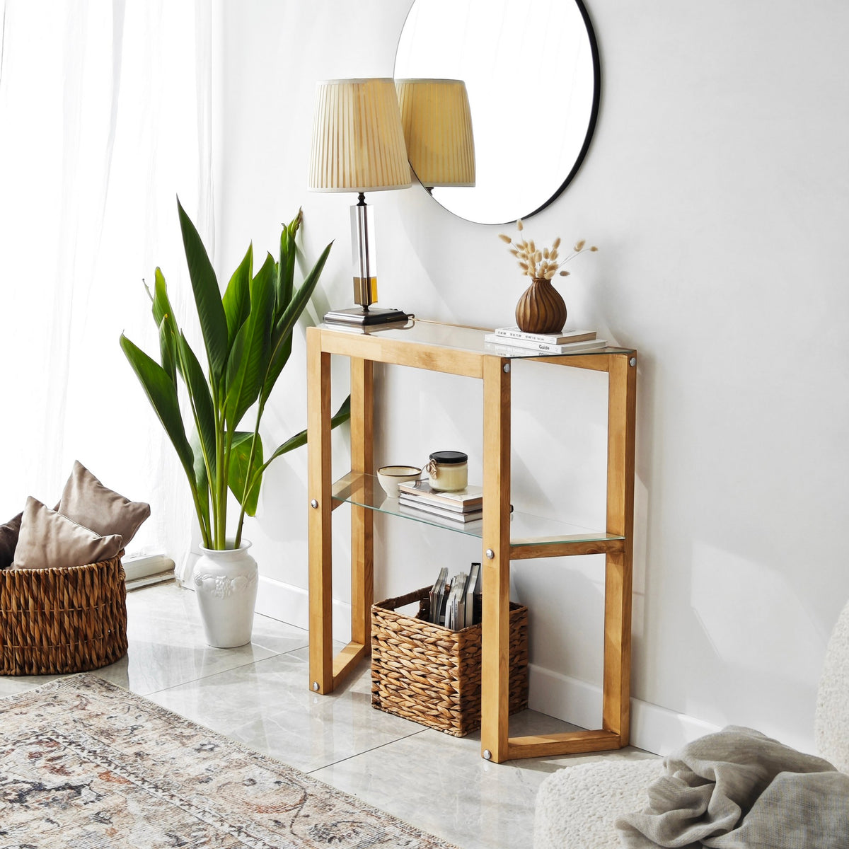 Dressing tables - Dressing table Trapezoid Oak Wood - Dimehouse