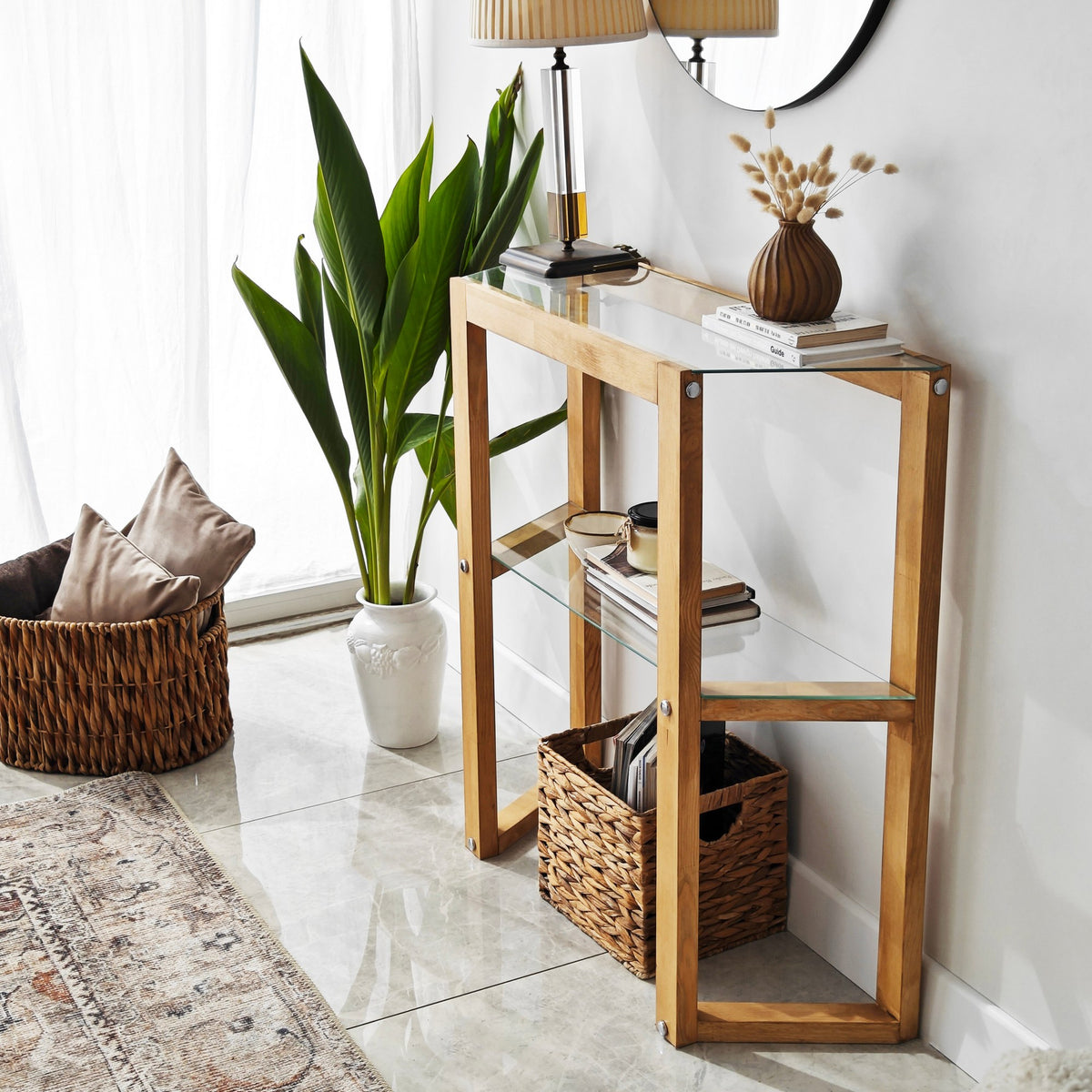 Dressing tables - Dressing table Trapezoid Oak Wood - Dimehouse