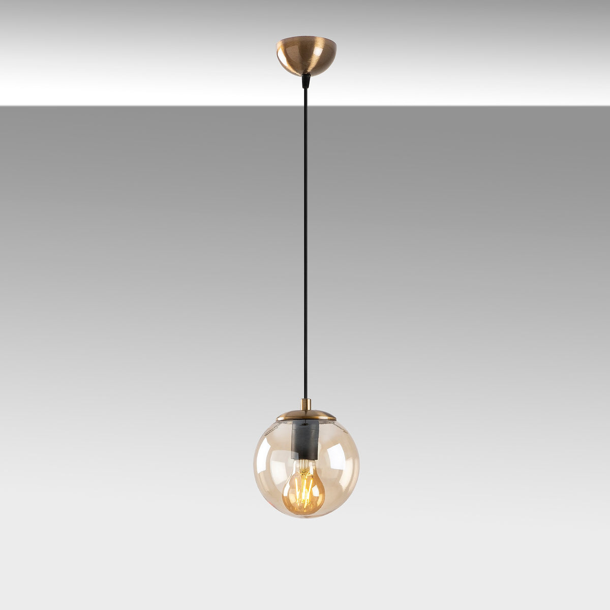 Hanging lamps - Hanging lamp Yellow Glass Comet - Dimehouse