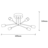 Ceiling lamps - Ceiling lamp Black Metal Sentinel - Dimehouse