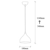 Hanging lamps - Hanging lamp Round Bronze-colored Metal Eclipse - Dimehouse