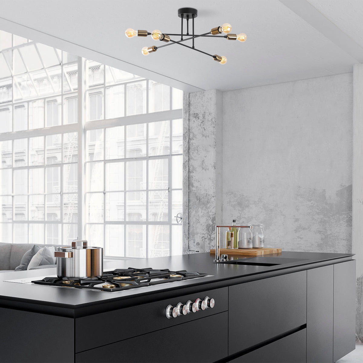 Ceiling lamps - Ceiling lamp Black Metal Jade - Dimehouse