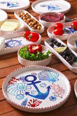 KAHSER14-MARINE White Blue Red 100% CERAMIC 6 cm wide