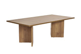Coffee tables - Rectangular coffee table oak melamine Sabin 119x60 cm - Dimehouse
