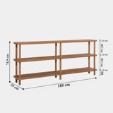 Wall cabinets - Wall cabinet Zen Atlantic Pine Melamine 180x74.9x35 cm - Dimehouse