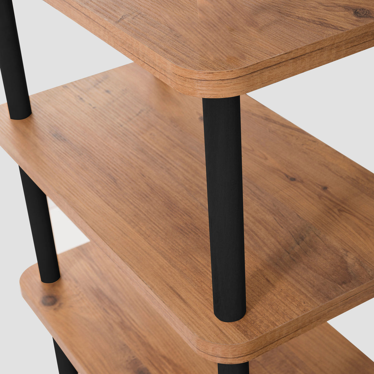 Wall cabinets - Wall cabinet Zen Black Atlantic Pine Melamine 180x74.9x35 cm - Dimehouse