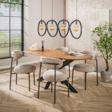 Hanging lamps - Hanging lamp Nova 4 - light Black Metal 140 cm - Dimehouse