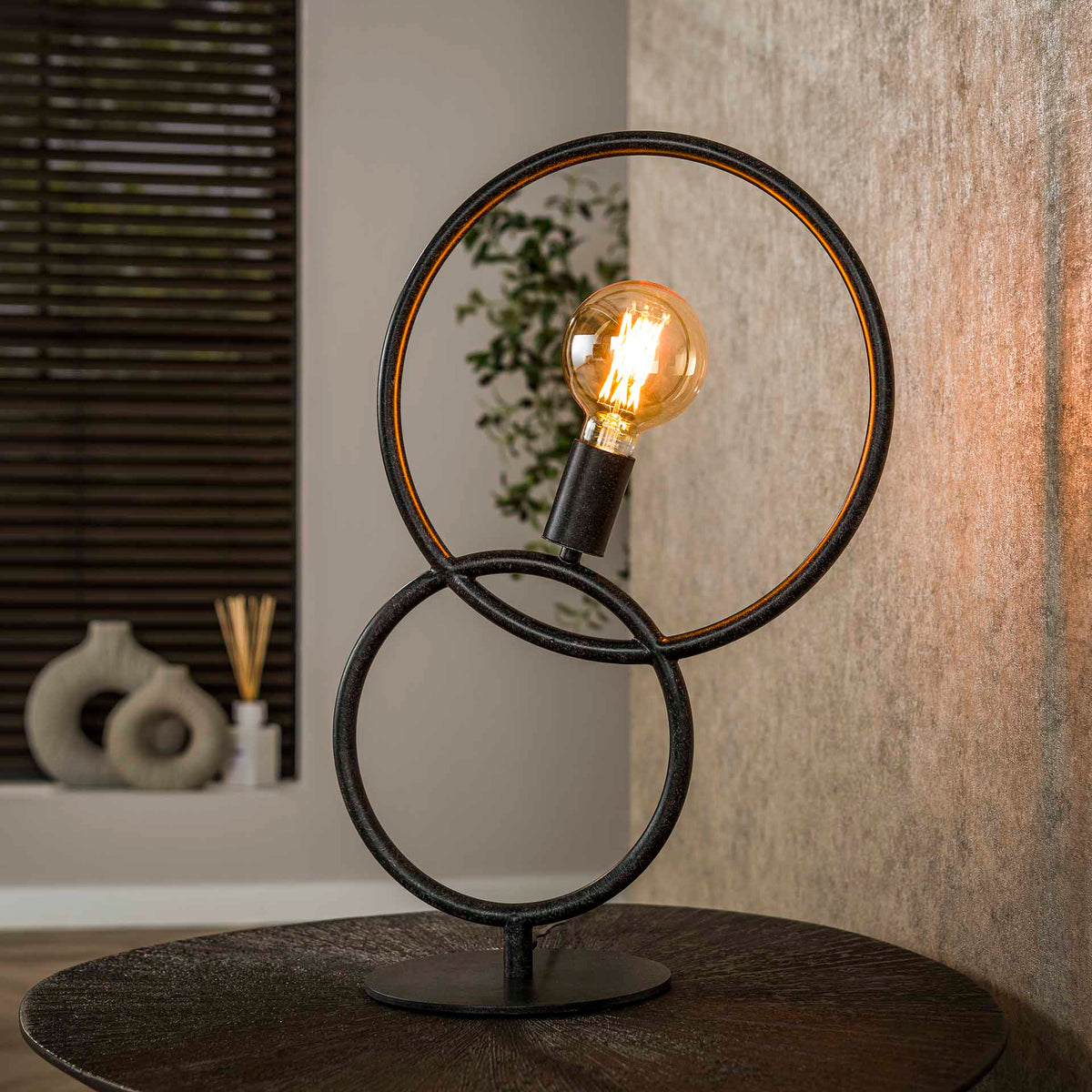 Table lamps - Table lamp Arc 1 - light Black Metal - Dimehouse