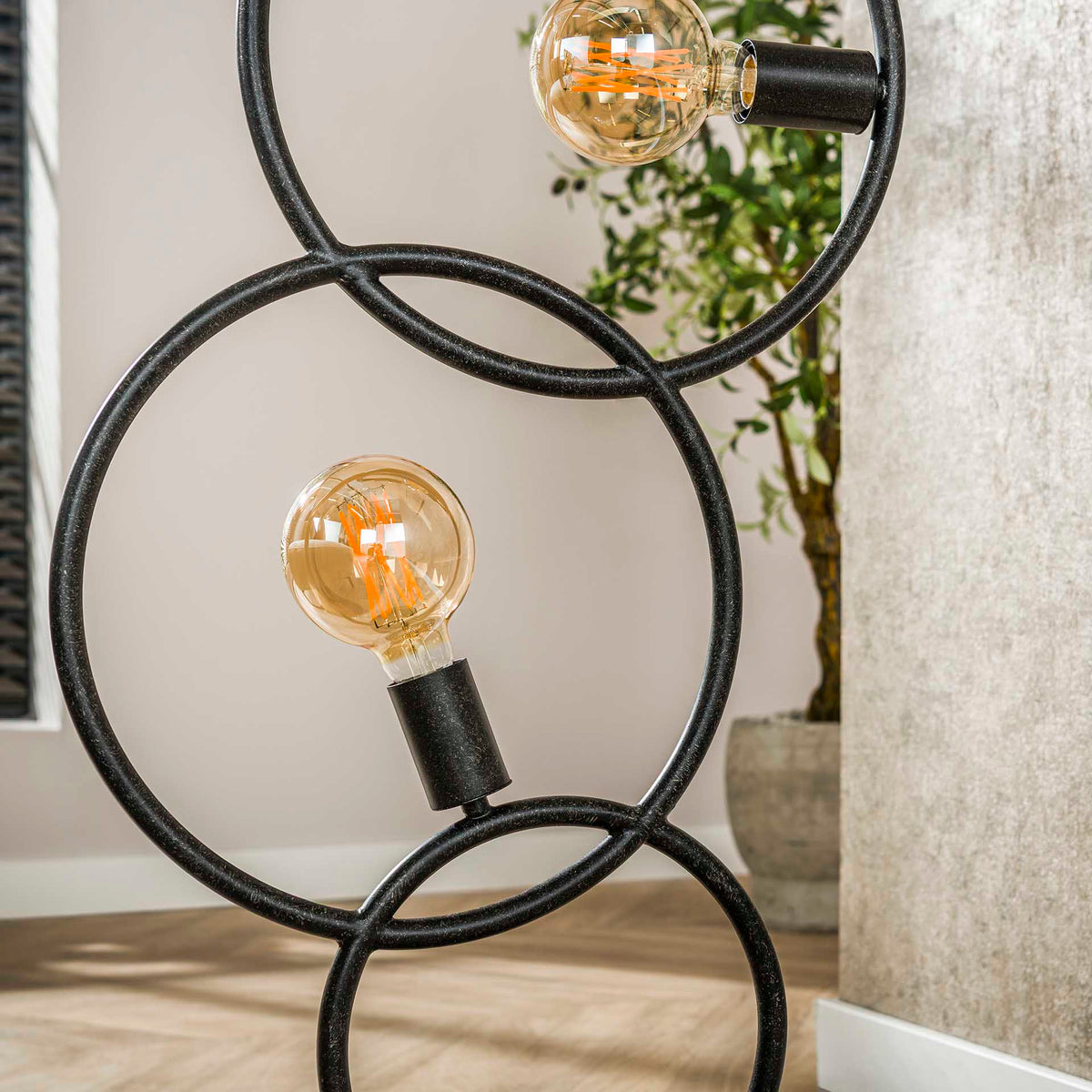 Floor lamps - Black floor lamp 3 - industrial light 140 cm - Dimehouse