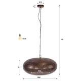 Hanging lamp - Hanging lamp 1 - light antique copper Chase Ø68 cm - Dimehouse