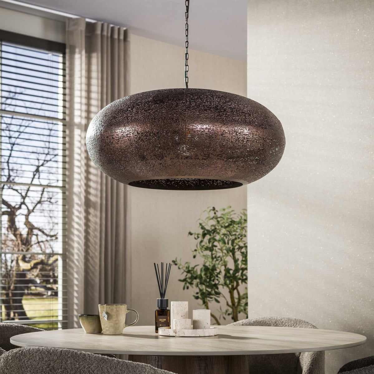 Hanging lamp - Hanging lamp 1 - light antique copper Chase Ø68 cm - Dimehouse