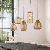 Hanging lamps - Hanging lamp Axis 5 - light smoked glass brown horizontal - Dimehouse