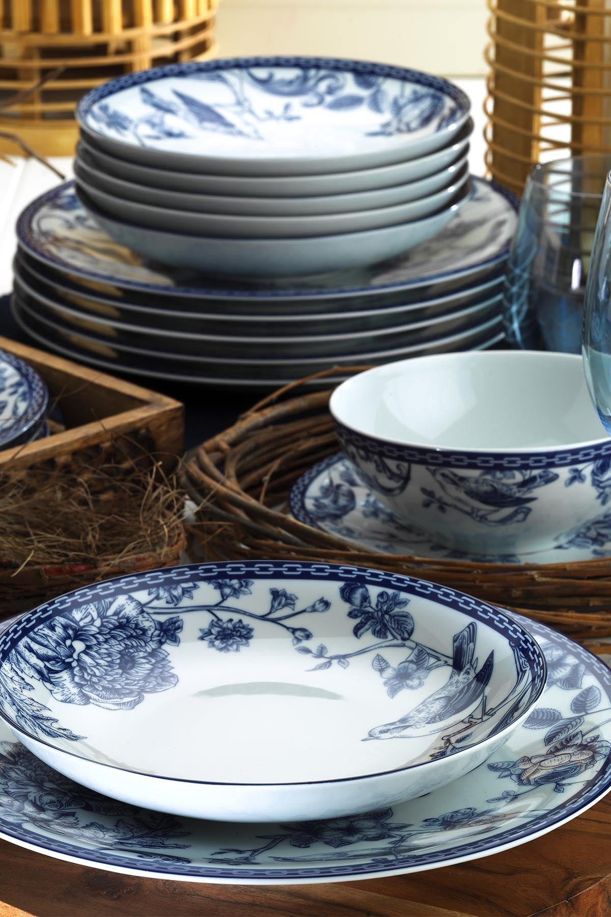 ZG24Y2420939016 Blue White 100% PORCELAIN