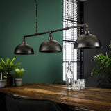 Hanging lamp Abby DH Interior Black LxWxH 106x31x28 Black Atmospheric photo diagonal front view