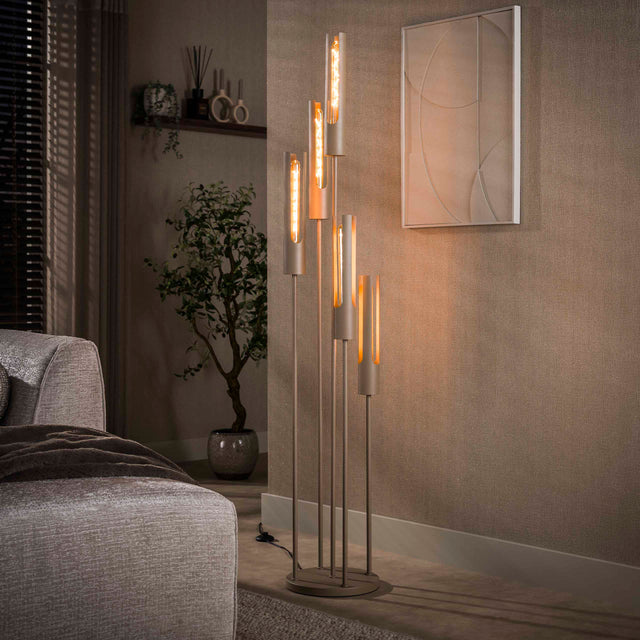 Floor lamp - Floor lamp Judy 5 - slightly stepped beige - Dimehouse