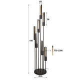 Floor lamps - Floor lamp Judy 7 - light stepped black - Dimehouse