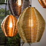 Hanging lamps - Hanging lamp Wez 5 - light colored nickel - Dimehouse