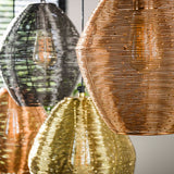 Hanging lamps - Hanging lamp Wez 5 - light colored nickel - Dimehouse