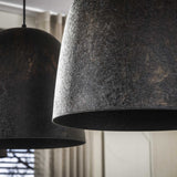 Hanging lamp-Hanging lamp Nova 3-light Smoked Brown metal-Dimehouse
