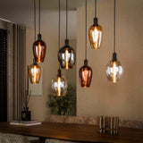 Hanging lamp - Hanging lamp 7 - light colored glass Ayaz - Dimehouse