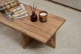 Coffee tables - Rectangular coffee table pine wood melamine - 120x45x30 cm - Portland - Dimehouse