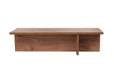 Coffee tables - Rectangular coffee table pine wood melamine - 120x45x30 cm - Portland - Dimehouse