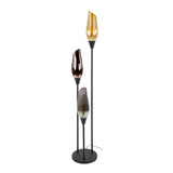 Floor lamps - Modern floor lamp Coco 3 - light black with glass balls - Dimehouse