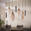 Hanging lamp Cocoon cocoon style brown frosted