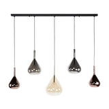 Hanging lamps - Modern Hanging Lamp Noxen 5 - light Colored Glass - Dimehouse
