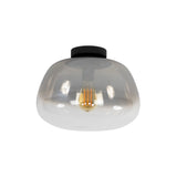 Hanging lamps - Ceiling lamp Noma Shaded Smoke Gray Glass 36 cm - Dimehouse