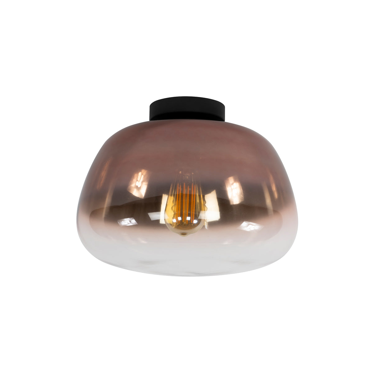 Hanging lamps - Ceiling lamp Noma Shaded Copper Ø36 cm - Dimehouse