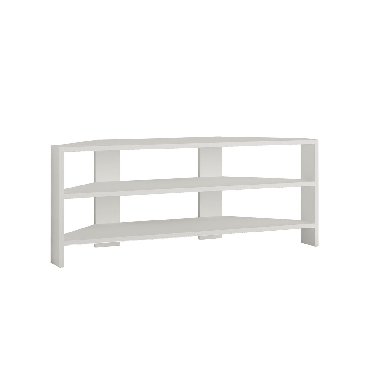 TV Furniture - TV Furniture Thales White Melamine 110x45x36 cm - Dimehouse